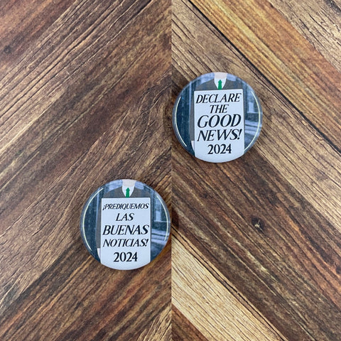 2024 Declare the Good News JW Convention Gifts Special Convention 2024 Sandwich Board Button Pin Gifts Magnet