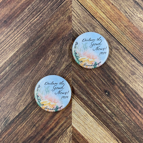 JW Special Convention 2024 Baie Mahault Guadeloupe Declare The Good News 1.25" Button Pins or Magnets