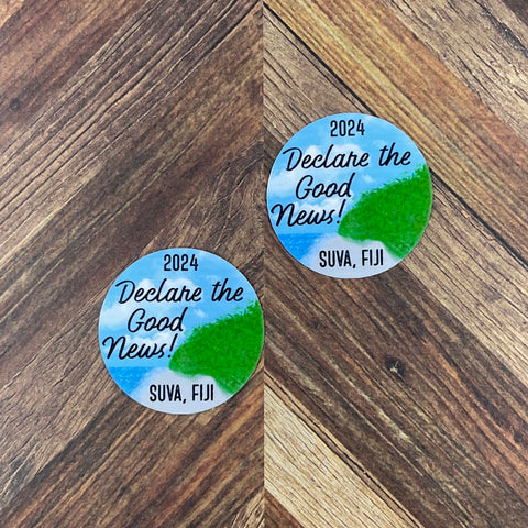 JW Special Convention 2024 Suva Fiji Declare The Good News Waterproof Sticker Convention Gift