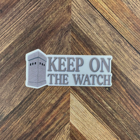 JW Stickers - Keep on the Watch Sticker - Waterproof Sticker or Ultra Thin Magnet