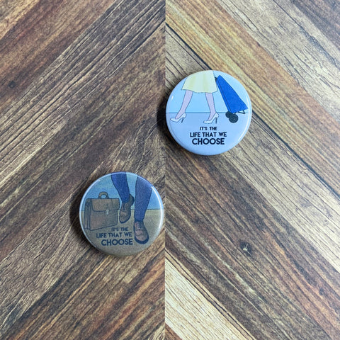 JW Magnets or Pins - Life of a Pioneer - 1.25" Buttons
