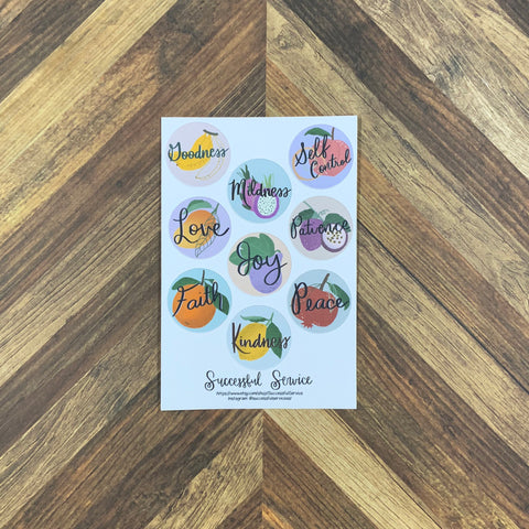 JW Stickers - Fruitage of the Spirit Stickers