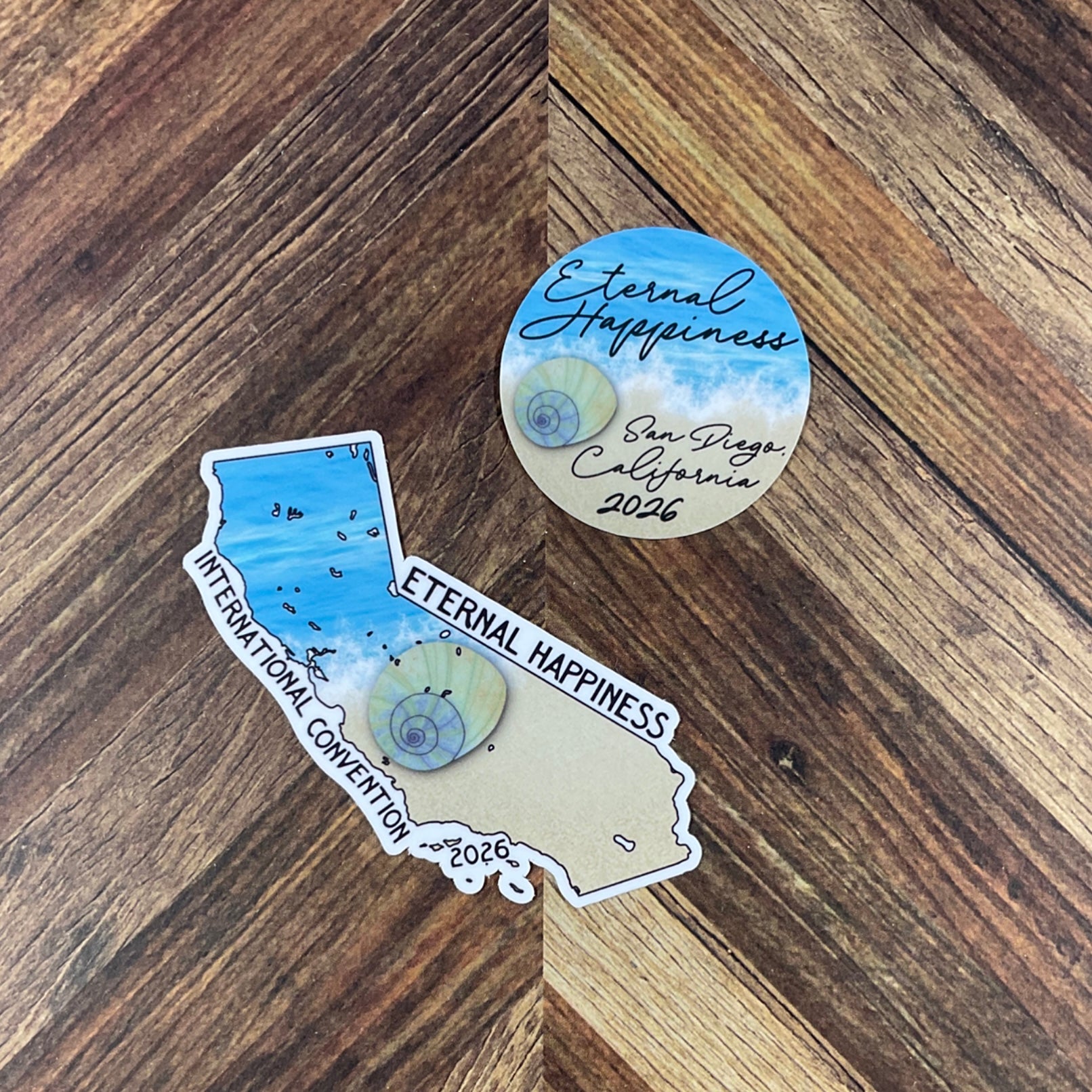JW International Convention 2026 San Diego California Eternal Happiness Waterproof Sticker Convention Gift