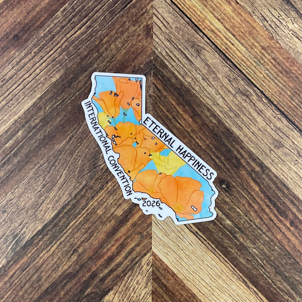 JW International Convention 2026 San Diego California Eternal Happiness Waterproof Sticker Convention Gift