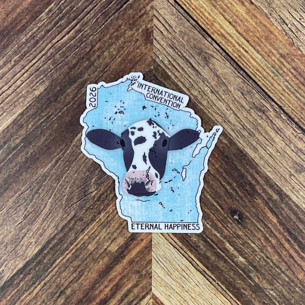 JW International Convention 2026 Milwaukee Wisconsin Eternal Happiness Waterproof Sticker Convention Gift