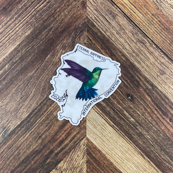 JW International Convention 2026 Quito Ecuador Eternal Happiness Waterproof Sticker Convention Gift