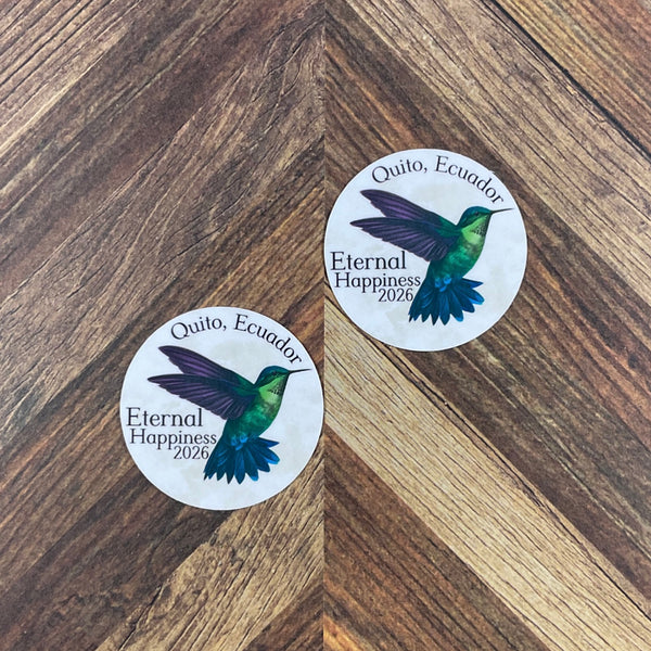 JW International Convention 2026 Quito Ecuador Eternal Happiness Waterproof Sticker Convention Gift