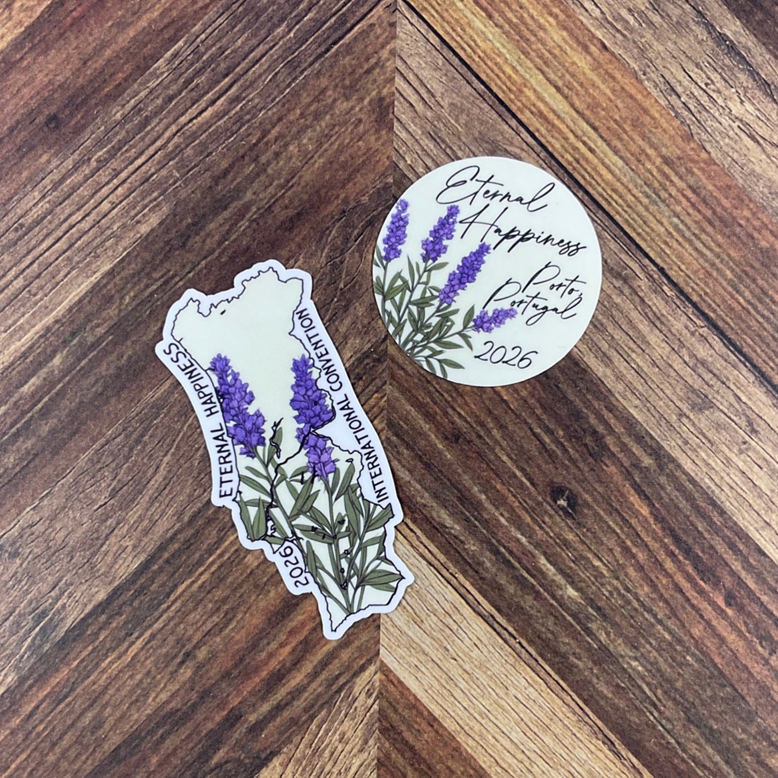 JW International Convention 2026 Porto Portugal Eternal Happiness Waterproof Sticker Convention Gift