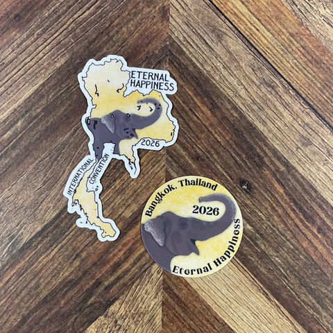 JW International Convention 2026 Bangkok Thailand Eternal Happiness Waterproof Sticker Convention Gift