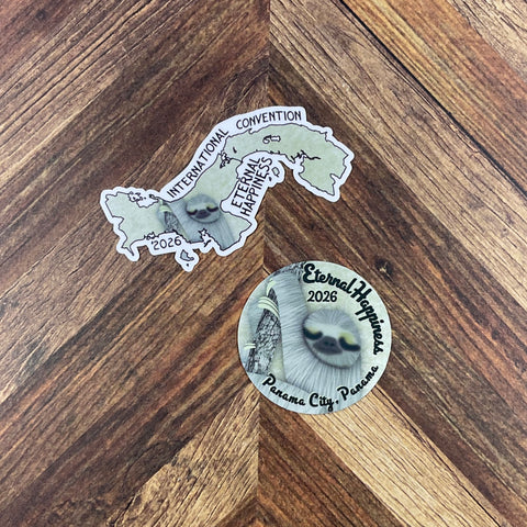 JW International Convention 2026 Panama City Panama Eternal Happiness Waterproof Sticker Convention Gift