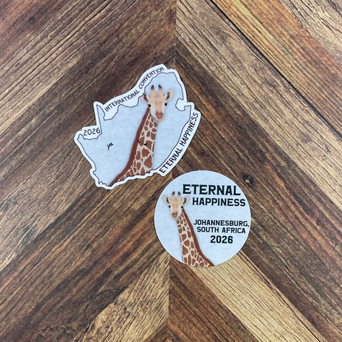 JW International Convention 2026 Johannesburg South Africa Eternal Happiness Waterproof Sticker Convention Gift