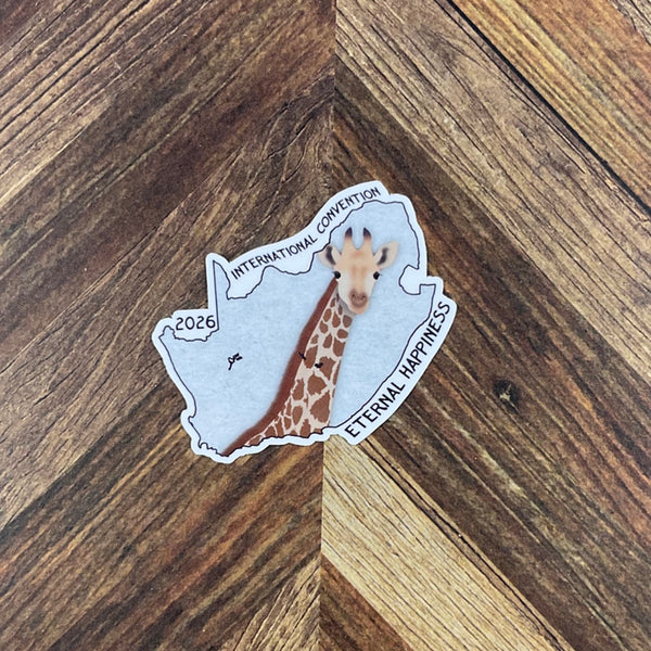 JW International Convention 2026 Johannesburg South Africa Eternal Happiness Waterproof Sticker Convention Gift