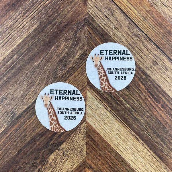 JW International Convention 2026 Johannesburg South Africa Eternal Happiness Waterproof Sticker Convention Gift