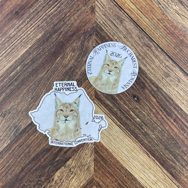 JW International Convention 2026 Bucharest Romania Eternal Happiness Waterproof Sticker Convention Gift