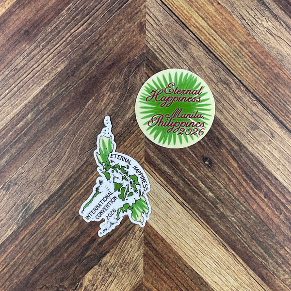 JW International Convention 2026 Manila Philippines Eternal Happiness Waterproof Sticker Convention Gift