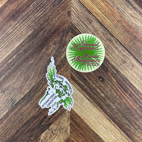 JW International Convention 2026 Manila Philippines Eternal Happiness Waterproof Sticker Convention Gift