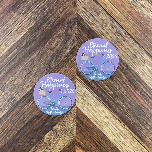 JW International Convention 2026 Utrecht Netherlands Eternal Happiness Waterproof Sticker Convention Gift