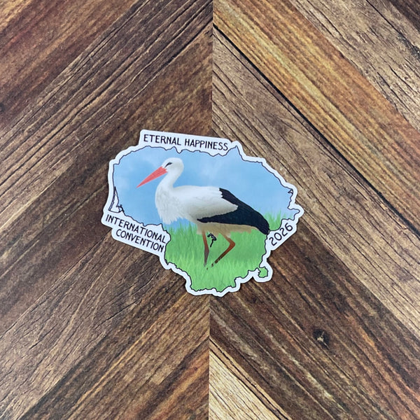 JW International Convention 2026 Vilnius Lithuania Eternal Happiness Waterproof Sticker Convention Gift