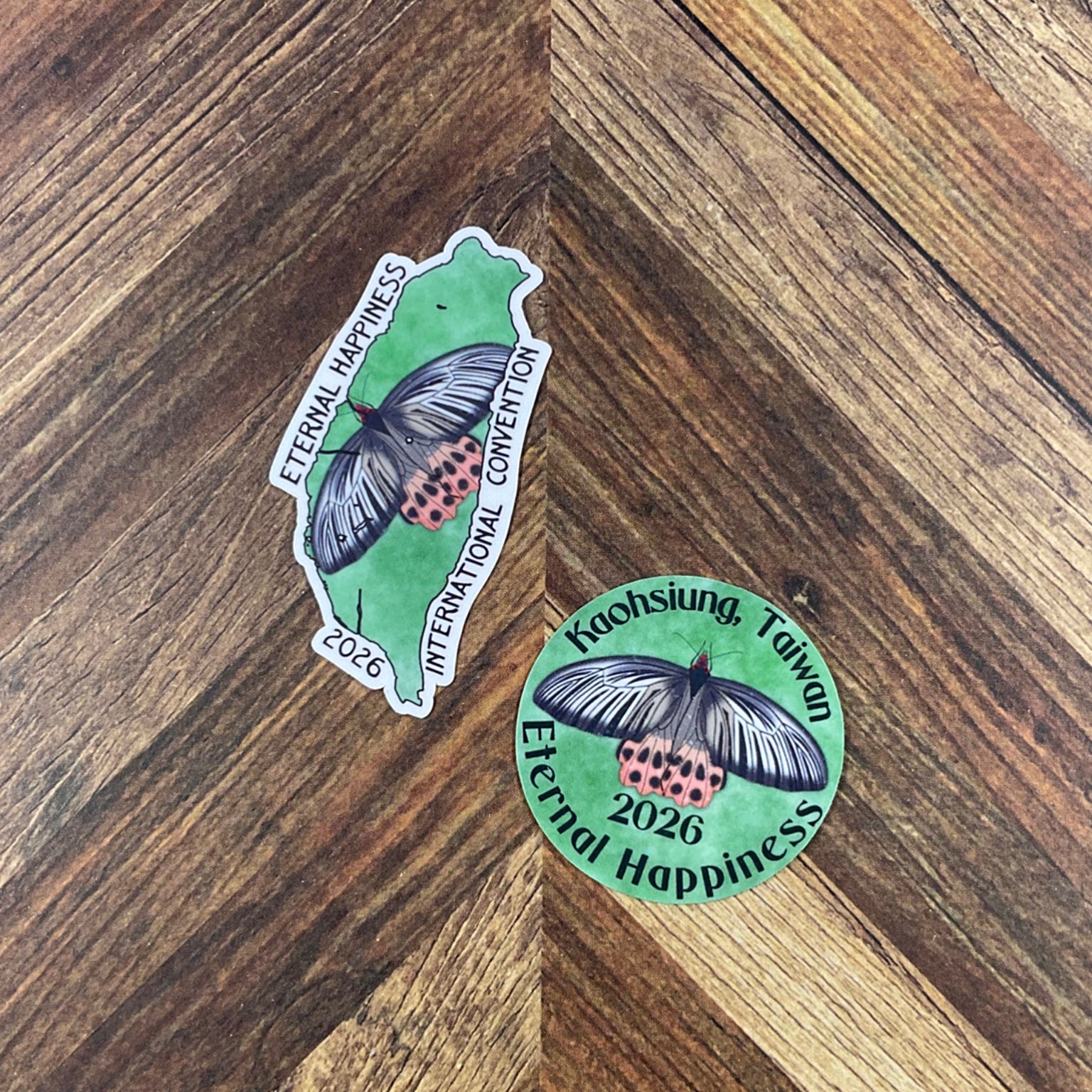 JW International Convention 2026 Kaohsiung Taiwan Eternal Happiness Waterproof Sticker Convention Gift