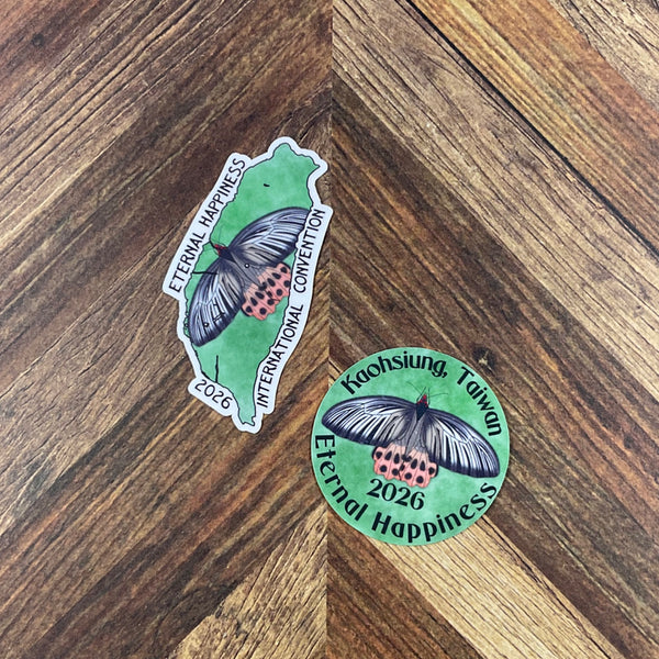 JW International Convention 2026 Kaohsiung Taiwan Eternal Happiness Waterproof Sticker Convention Gift