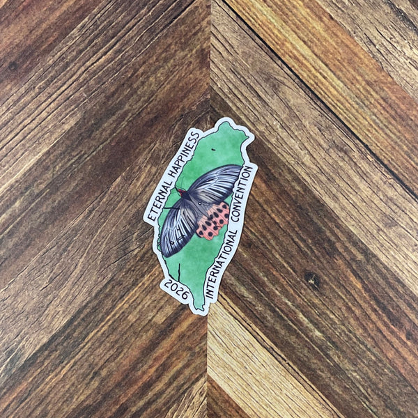 JW International Convention 2026 Kaohsiung Taiwan Eternal Happiness Waterproof Sticker Convention Gift