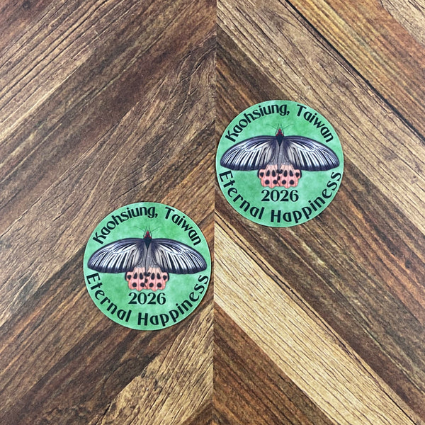 JW International Convention 2026 Kaohsiung Taiwan Eternal Happiness Waterproof Sticker Convention Gift