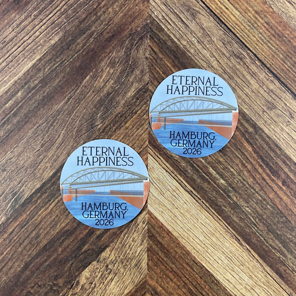 JW International Convention 2026 Hamburg Germany Eternal Happiness Waterproof Sticker Convention Gift