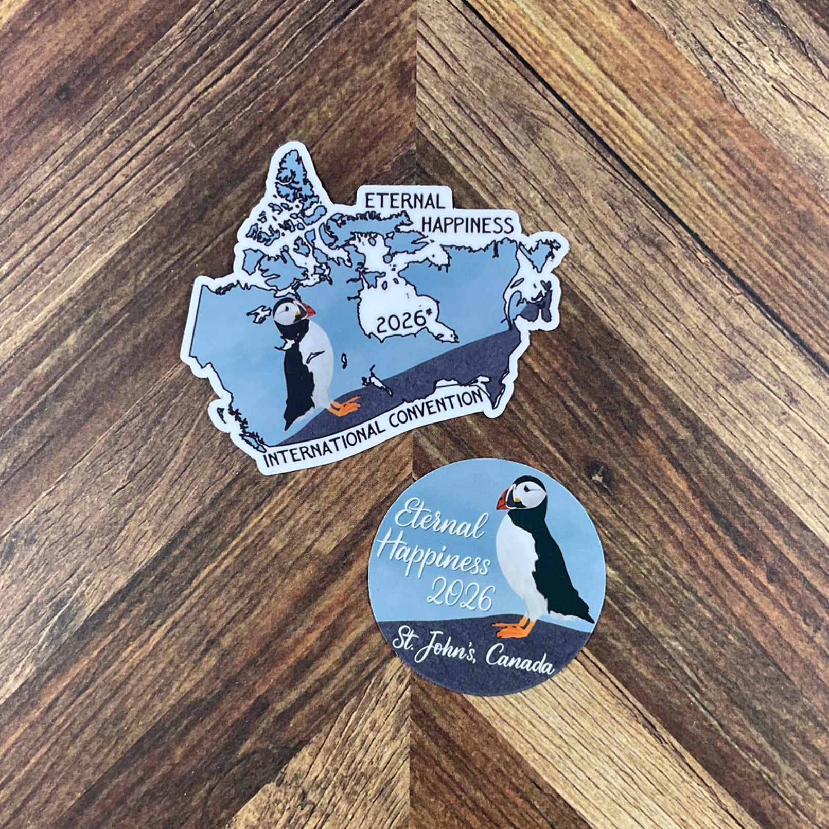 JW International Convention 2026 St Johns Canada Eternal Happiness Waterproof Sticker Convention Gift