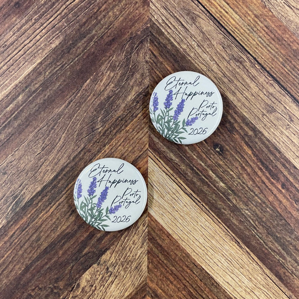 JW International Convention 2026 Porto Portugal Eternal Happiness 1.25" Button Pins or Magnets