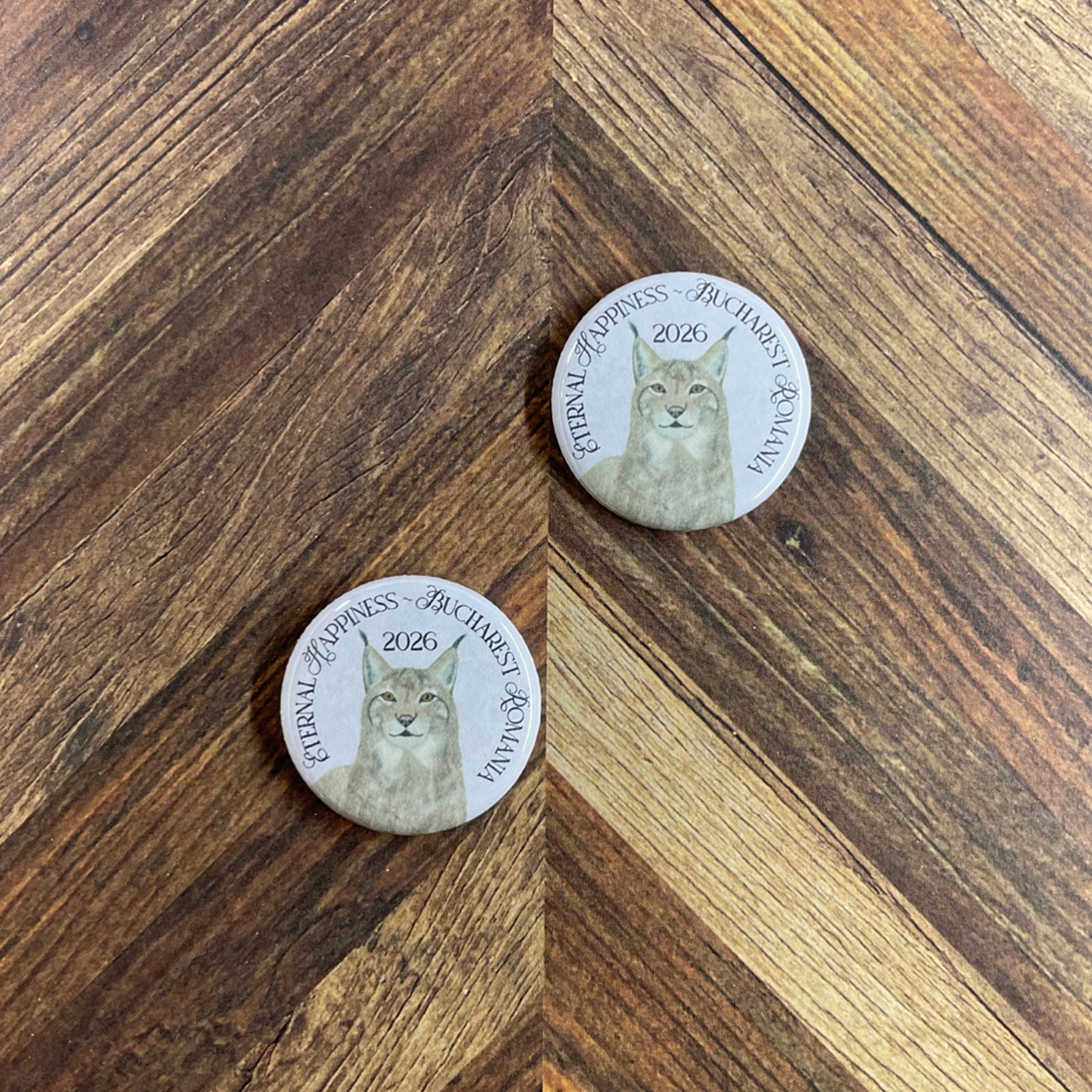 JW International Convention 2026 Bucharest Romania Eternal Happiness 1.25" Button Pins or Magnets