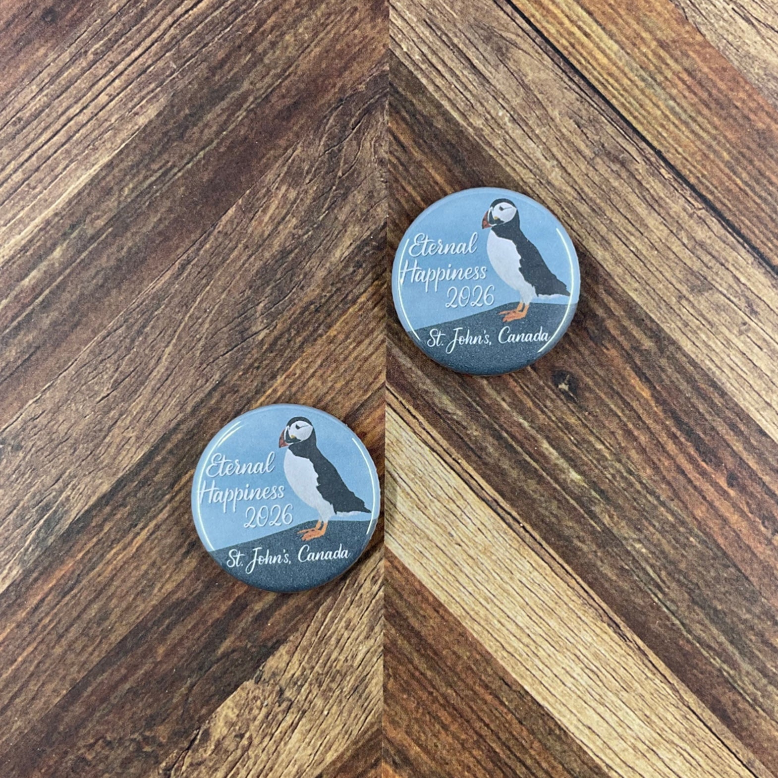 JW International Convention 2026 St Johns Canada Eternal Happiness 1.25" Button Pins or Magnets
