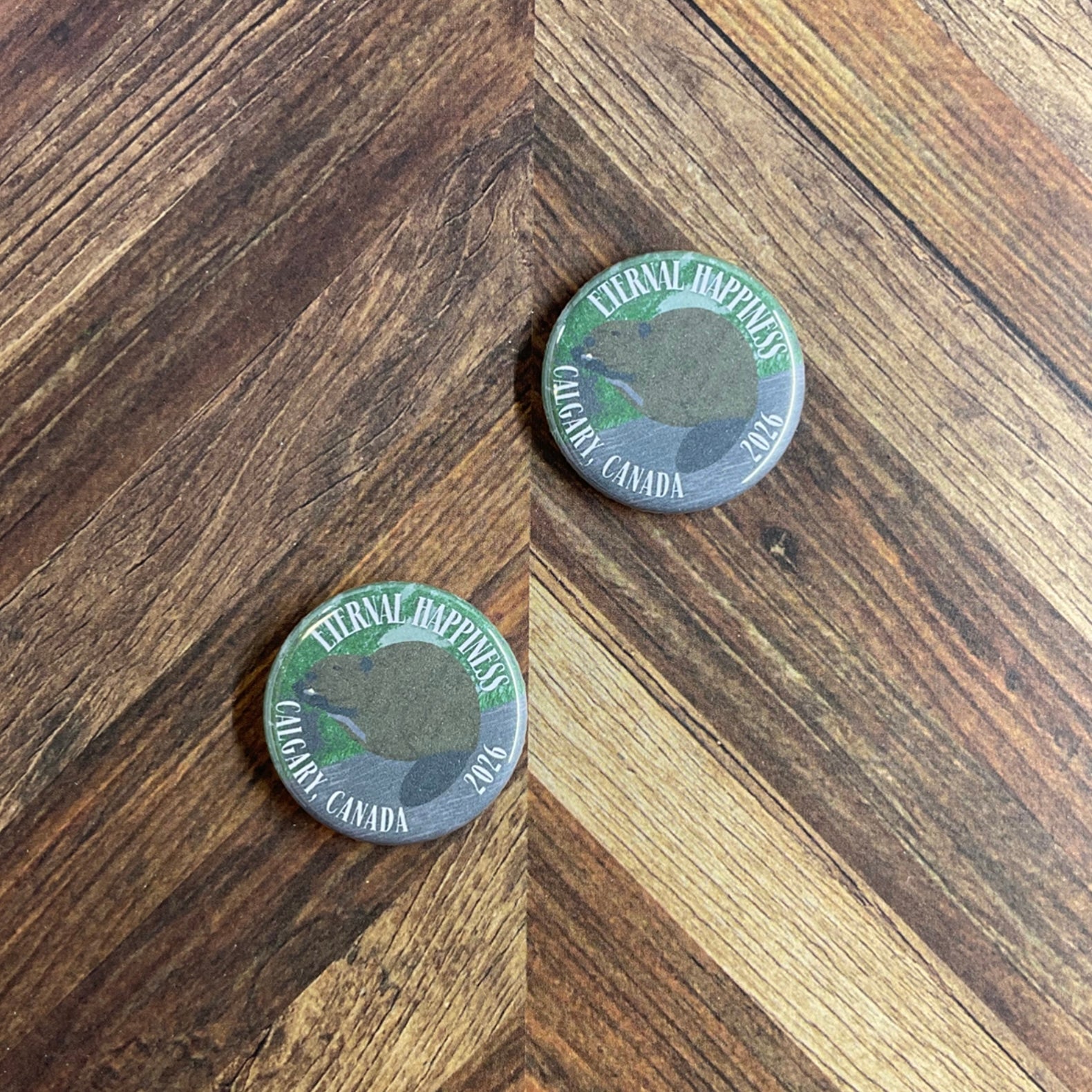 JW International Convention 2026 Calgary Canada Eternal Happiness 1.25" Button Pins or Magnets