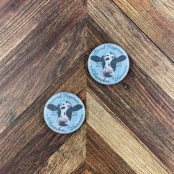 JW International Convention 2026 Milwaukee Wisconsin Eternal Happiness 1.25" Button Pins or Magnets