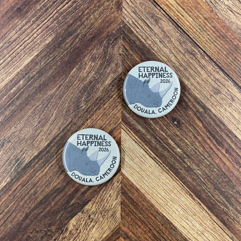 JW International Convention 2026 Douala Cameroon Eternal Happiness 1.25" Button Pins or Magnets