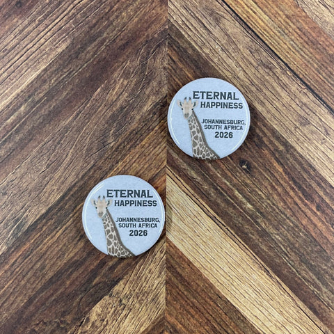 JW International Convention 2026 Johannesburg South Africa Eternal Happiness 1.25" Button Pins or Magnets