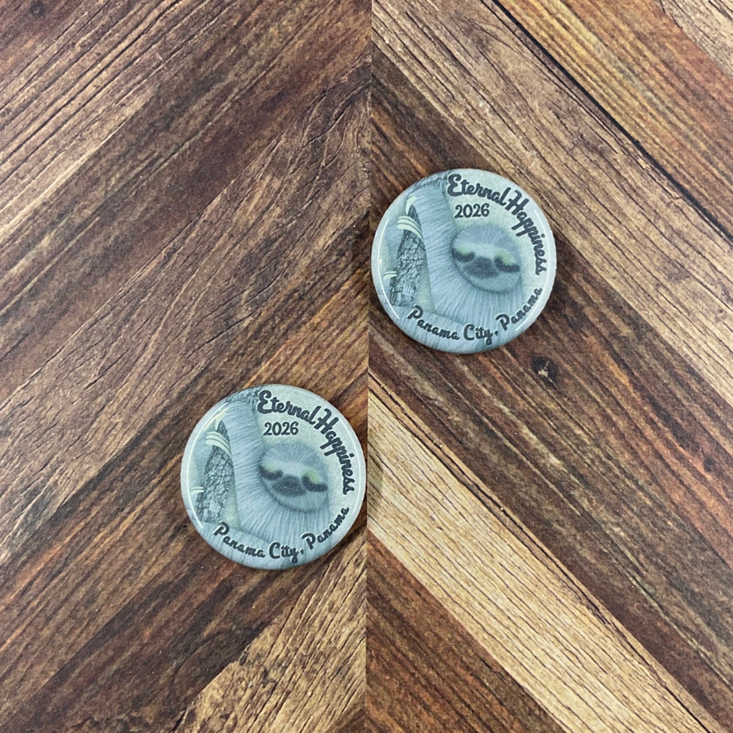 JW International Convention 2026 Panama City Panama Eternal Happiness 1.25" Button Pins or Magnets