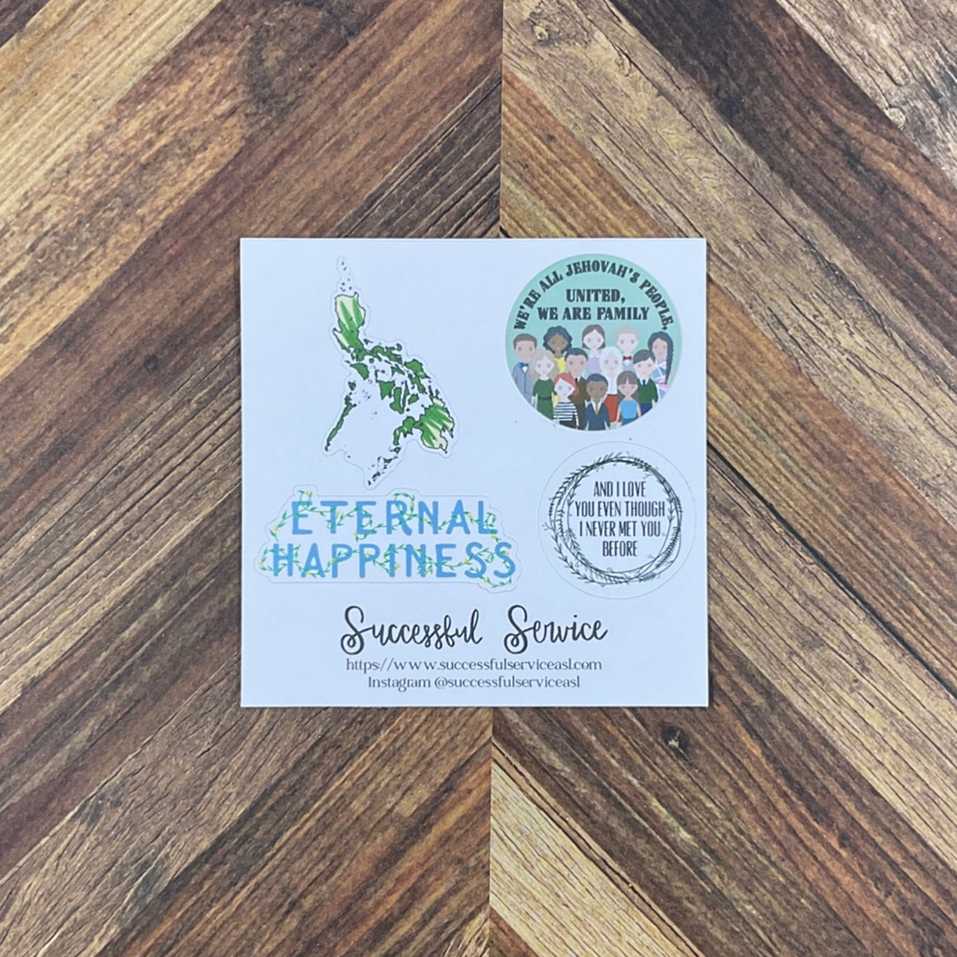 JW International Convention 2026 Manila Philippines Eternal Happiness Sticker Sheet Convention Gift