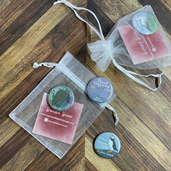 JW International Convention 2026 St Johns Canada Eternal Happiness 1.25" Button Pins or Magnets