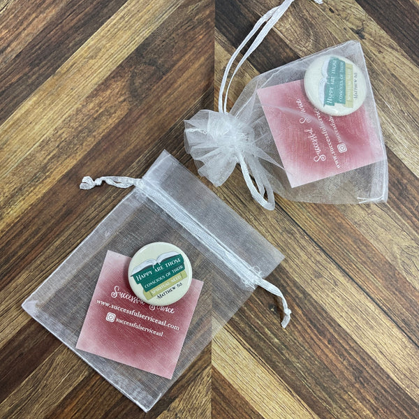 JW Magnets or Pins - 2026 Year Text - Happy Are Those Conscious of Their Spiritual Need - 1.25" Buttons