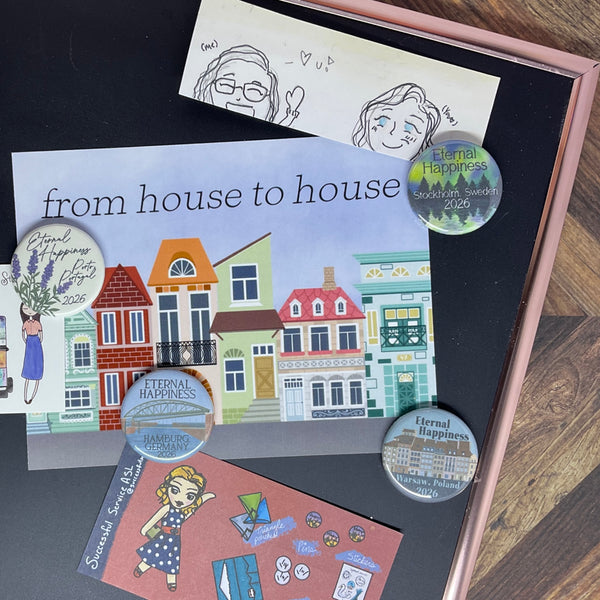 JW International Convention 2026 Stockholm Sweden Eternal Happiness 1.25" Button Pins or Magnets