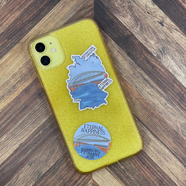 JW International Convention 2026 Hamburg Germany Eternal Happiness Waterproof Sticker Convention Gift