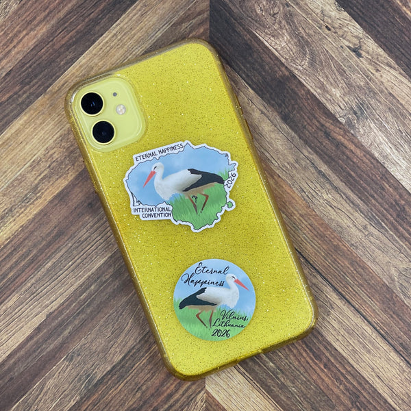 JW International Convention 2026 Vilnius Lithuania Eternal Happiness Waterproof Sticker Convention Gift