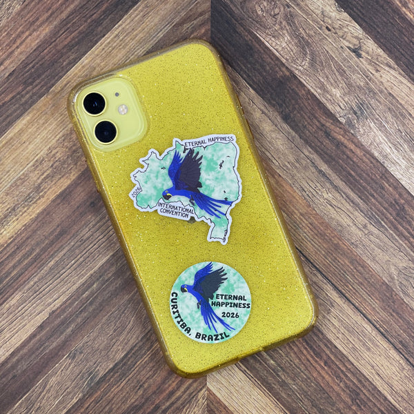 JW International Convention 2026 Curitiba Brazil Eternal Happiness Waterproof Sticker Convention Gift