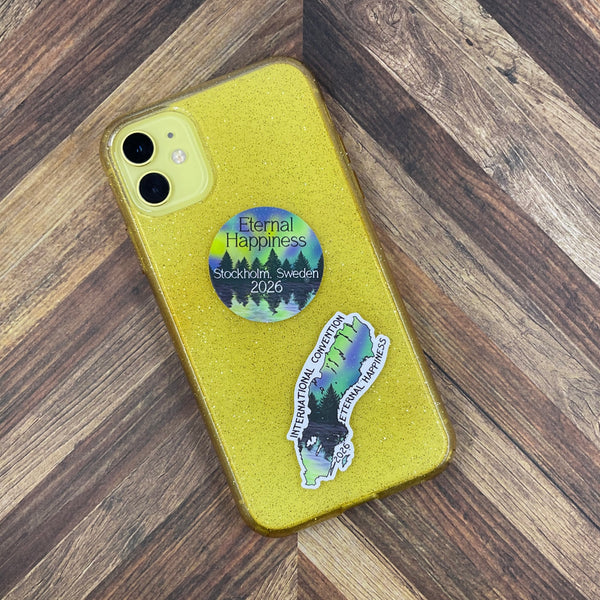 JW International Convention 2026 Stockholm Sweden Eternal Happiness Waterproof Sticker Convention Gift