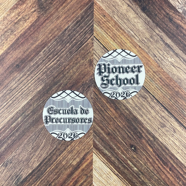 JW Stickers - Pioneer School 2026 - Waterproof Sticker or Ultra Thin Magnet