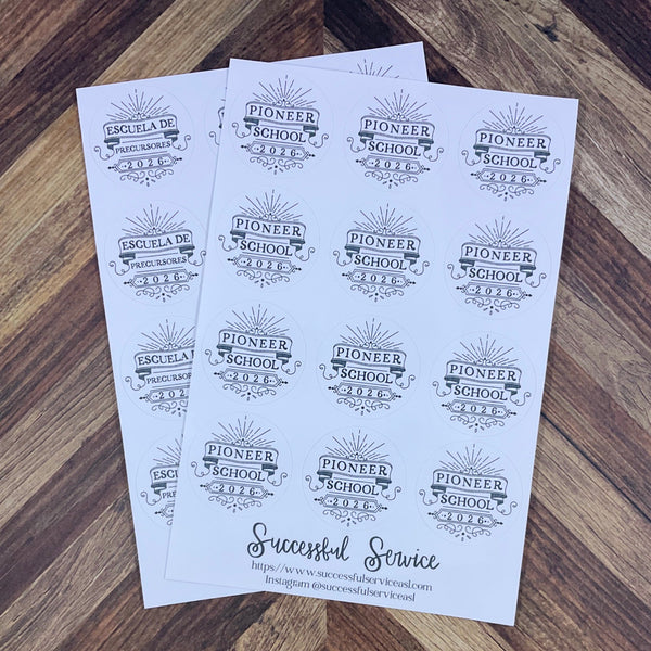 JW Stickers - Pioneer School 2026 Sticker Sheet