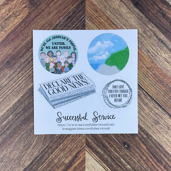 JW Special Convention 2024 Suva Fiji Declare The Good News Sticker Sheet Convention Gift