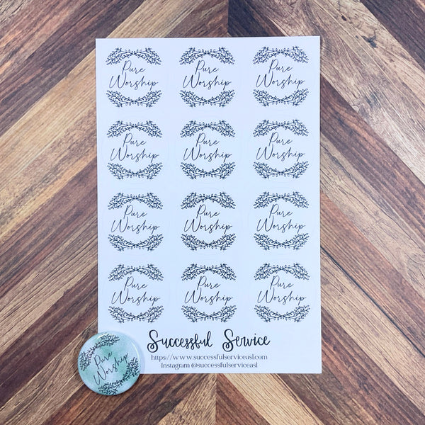 JW Special Convention 2025 Pure Worship Sticker Sheet Convention Gift