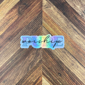 Pure Worship JW 2025 Convention Stickers Special Convention 2025 Waterproof Holographic Sticker Gifts