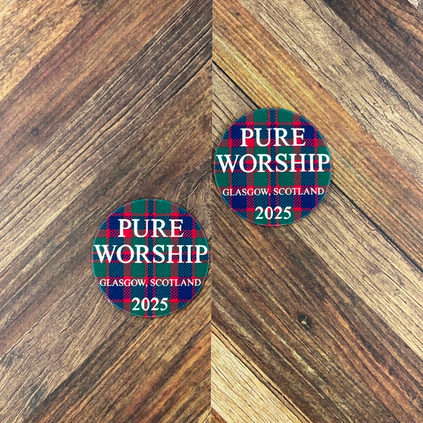 JW Special Convention 2025 Glasgow Scotland Pure Worship Waterproof Sticker Convention Gift